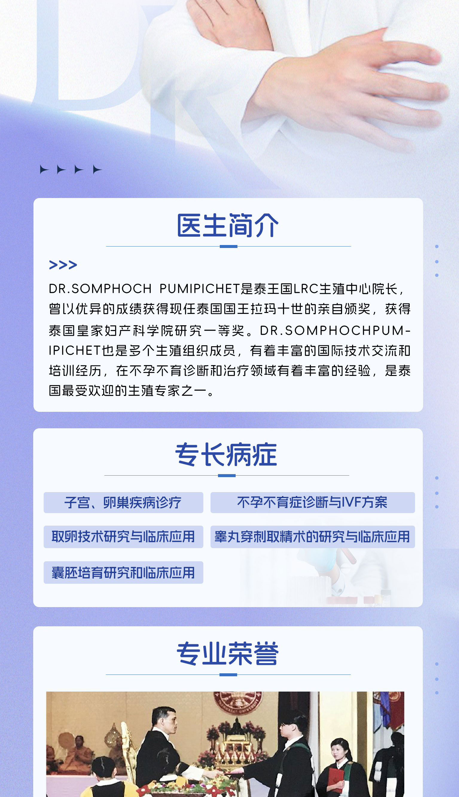 颂宝医生再次携手泰国LRC生殖中心出任院长一职