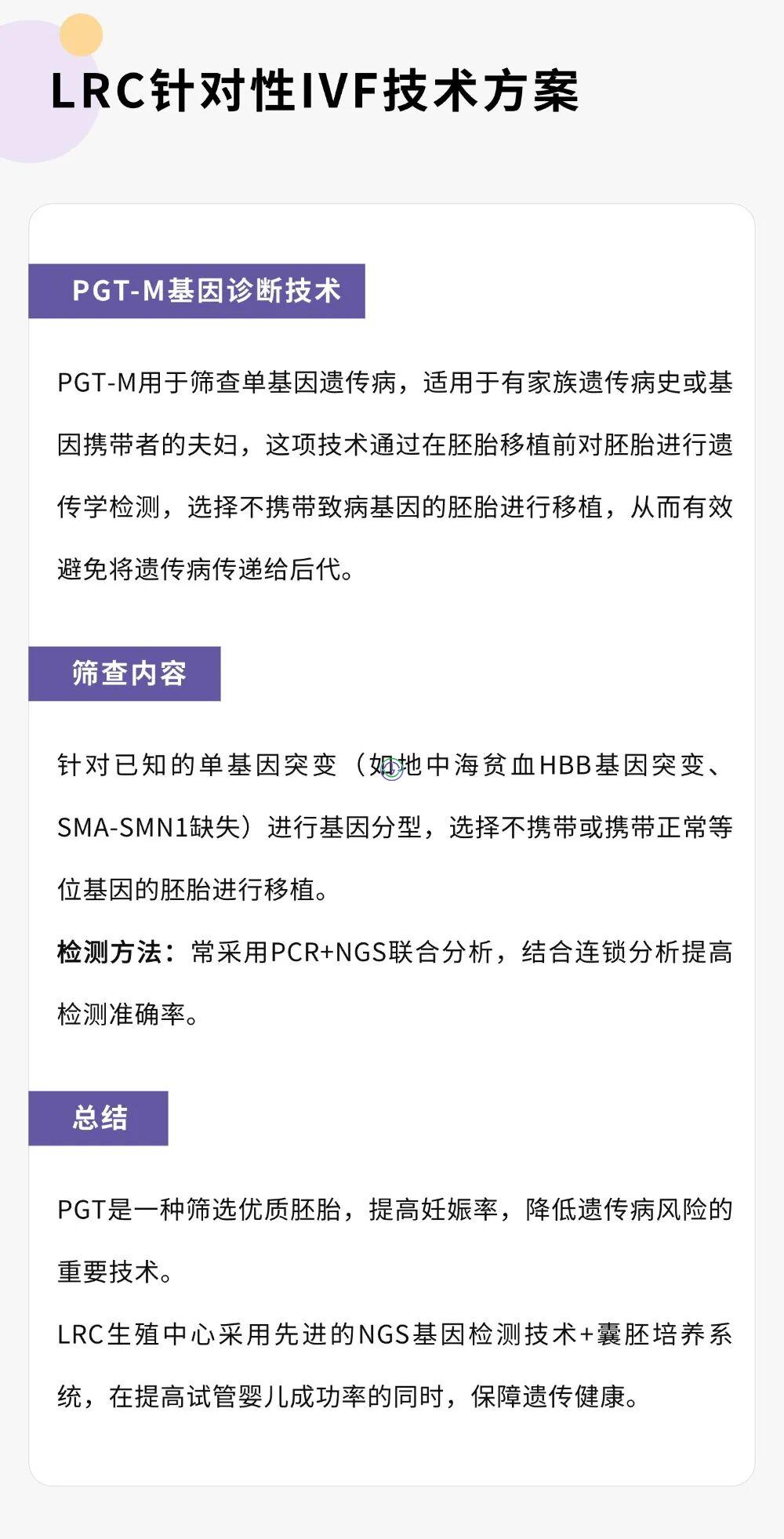 LRC应对单基因遗传病患者的IVF技术